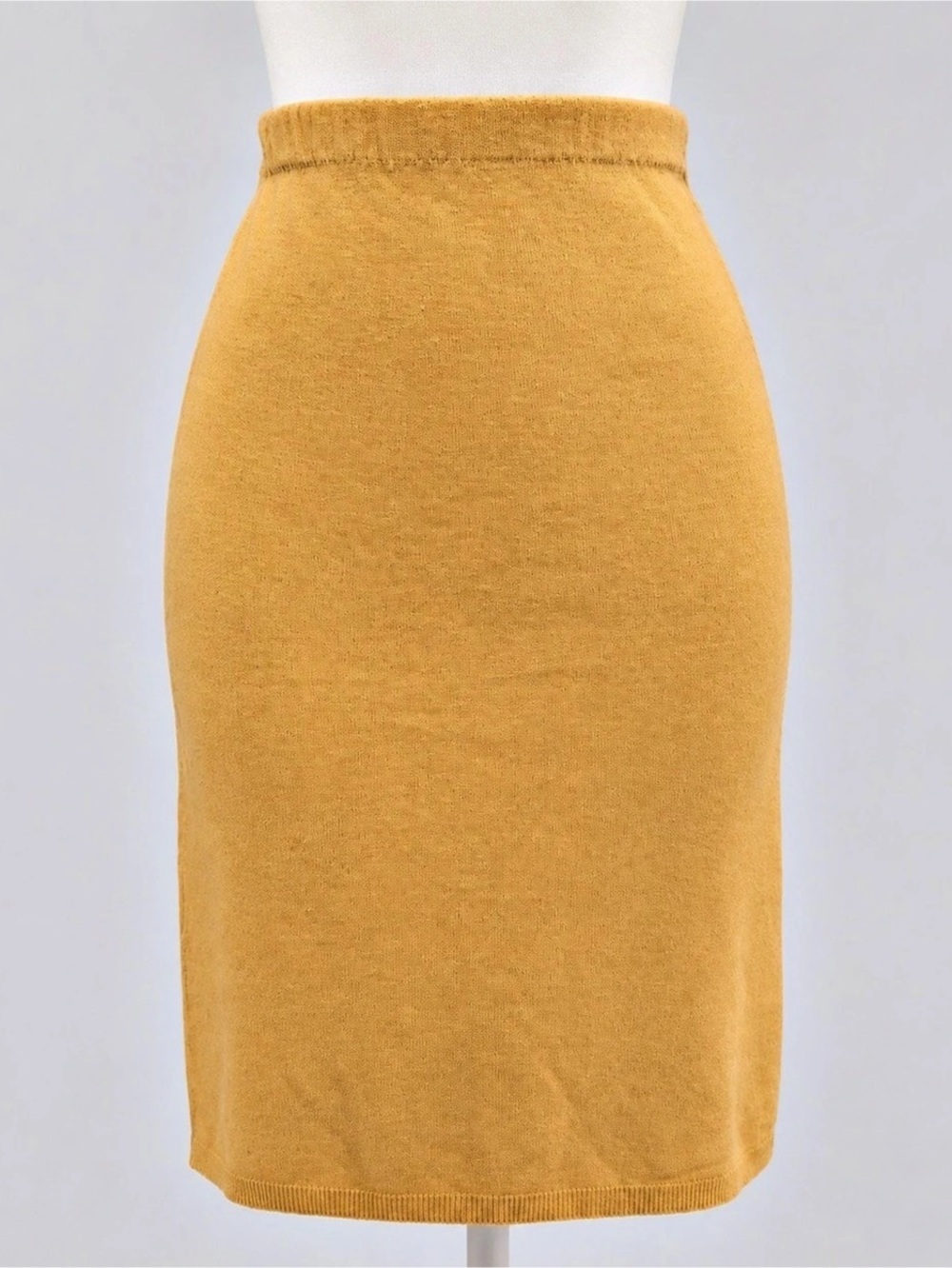 Vintage J.R. Rappers Banana Yellow Knit Skirt – Size Medium